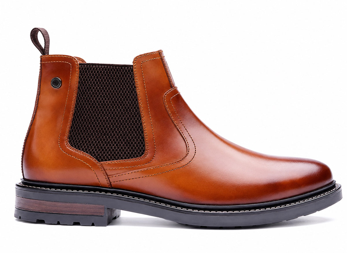 Base London Smith Chelsea Boot - Waxy Tan