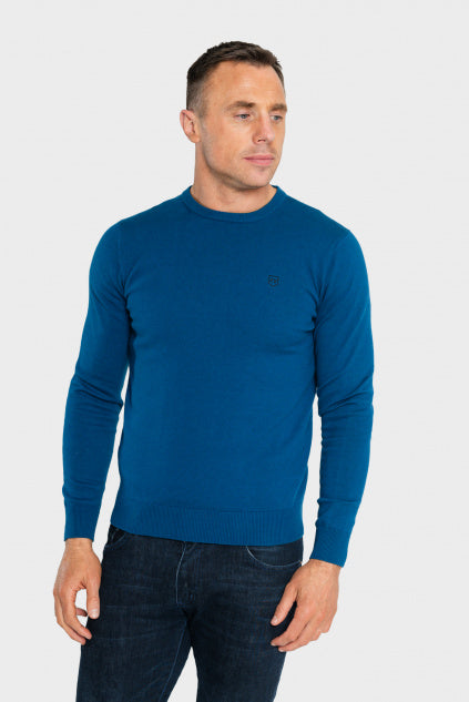 XV KINGS Batrivier Crew Neck Sweater - Petrol Blue