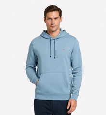 Original Penguin Sticker Pete Organic Fleece Pullover Hoodie - Spring Lake