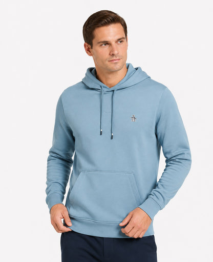 Original Penguin Sticker Pete Organic Fleece Pullover Hoodie - Spring Lake