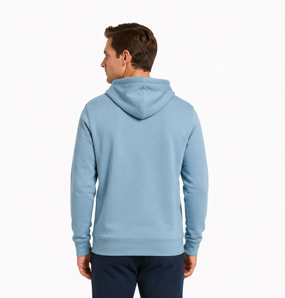 Original Penguin Sticker Pete Organic Fleece Pullover Hoodie - Spring Lake