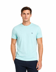 Original Penguin Pin Point Embroidered Pete T-Shirt - Blue Tint