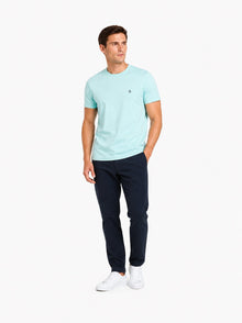 Original Penguin Pin Point Embroidered Pete T-Shirt - Blue Tint