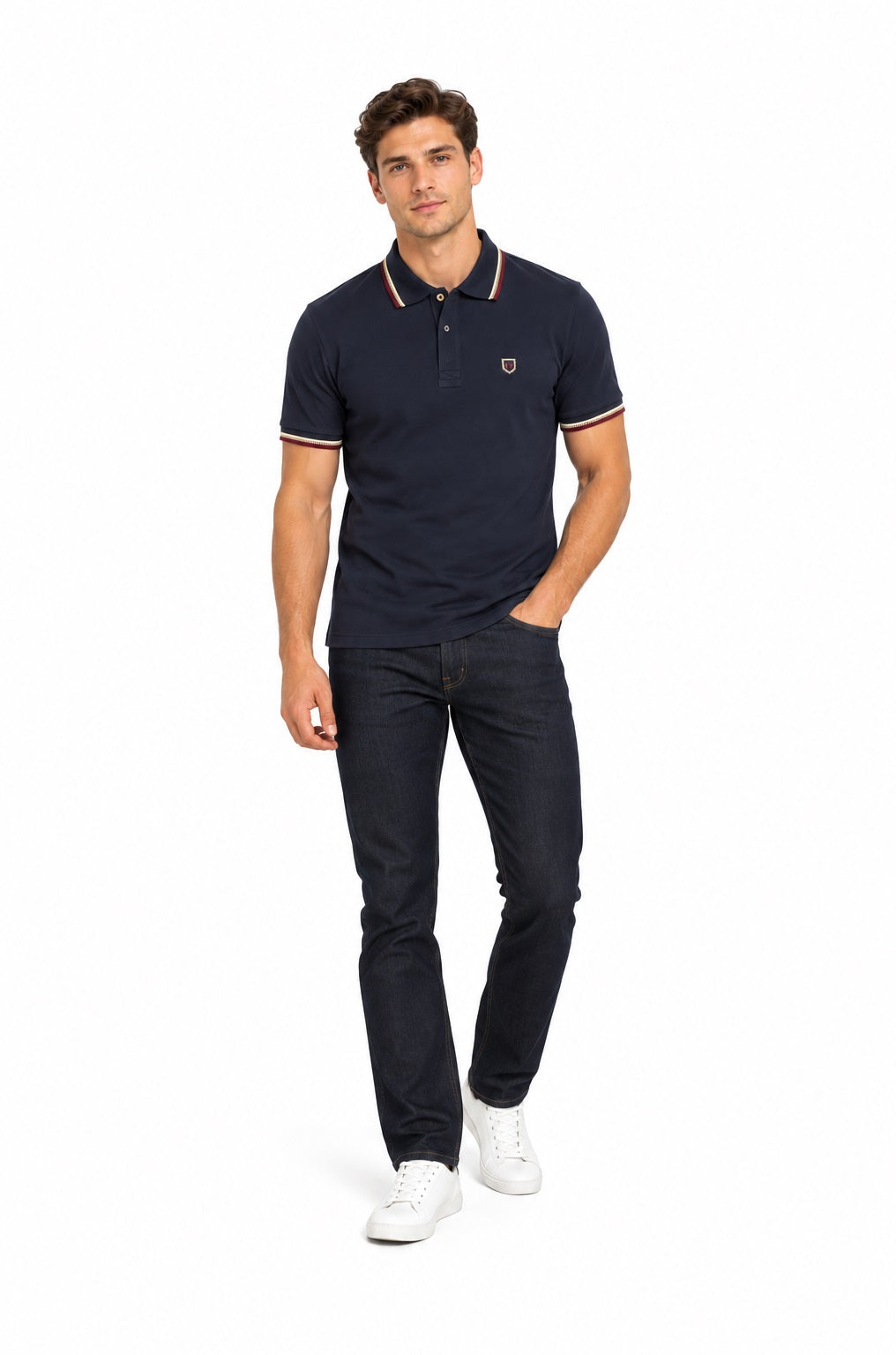 XV Kings Badgers Polo Shirt - Cobalt