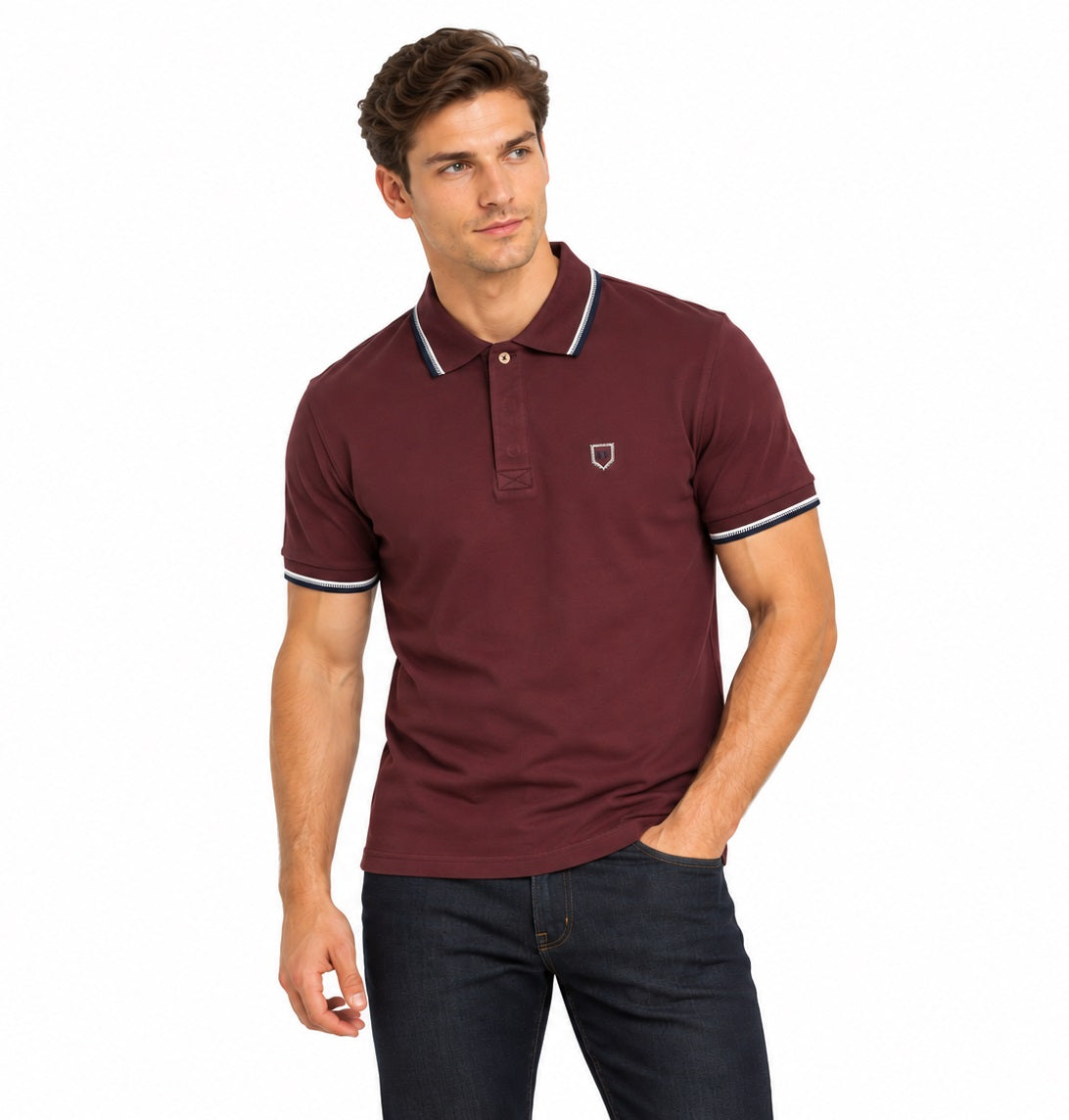 XV Kings Badgers Polo Shirt - Plummed