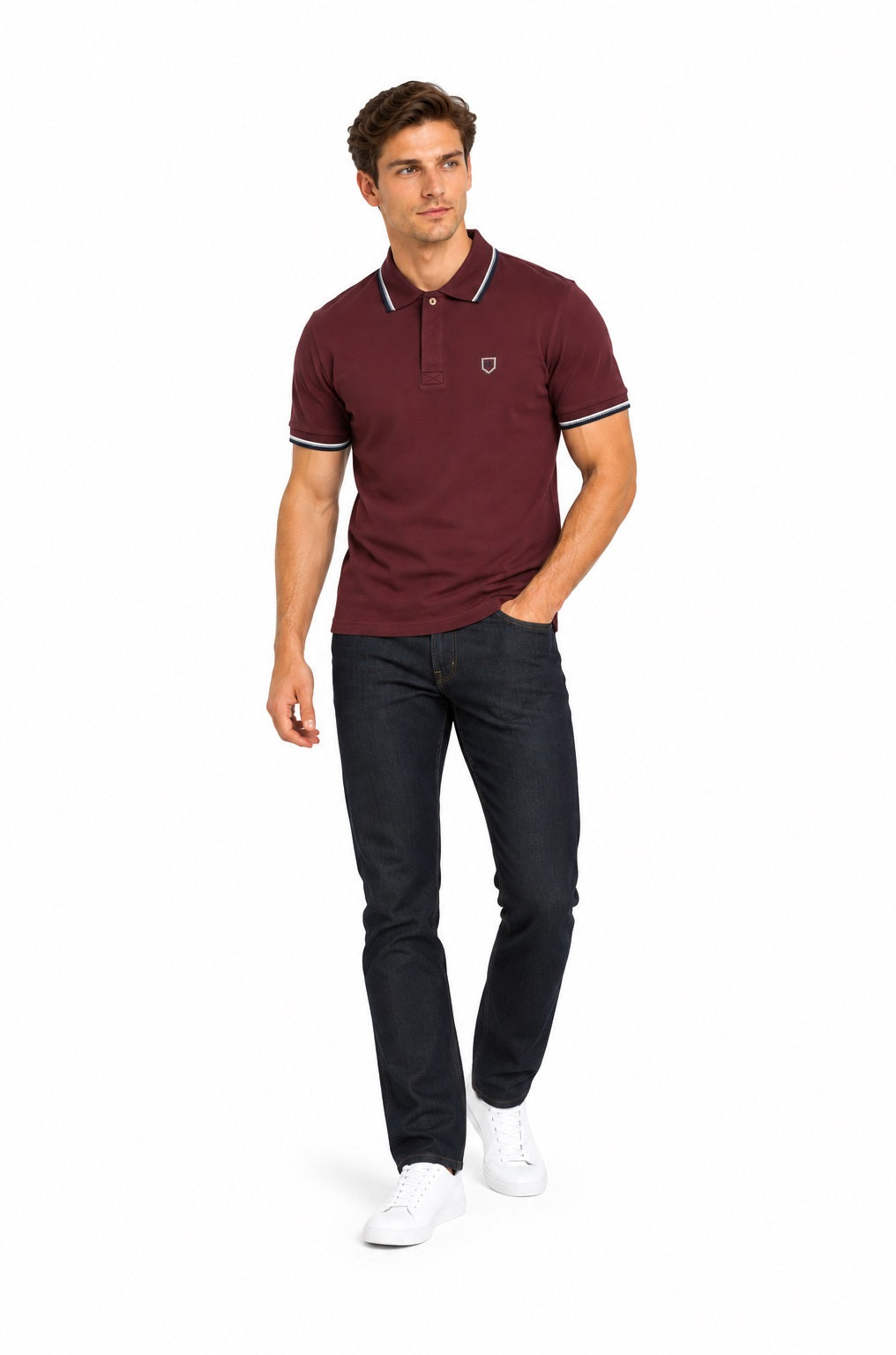 XV Kings Badgers Polo Shirt - Plummed