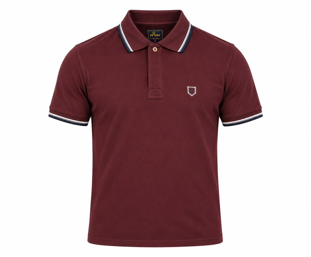 XV Kings Badgers Polo Shirt - Plummed