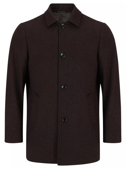 Remus Uomo Bales Regular Fit Tailored Coat - Dark Brown