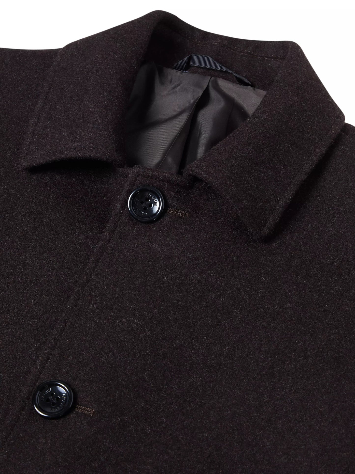 Remus Uomo Bales Regular Fit Tailored Coat - Dark Brown