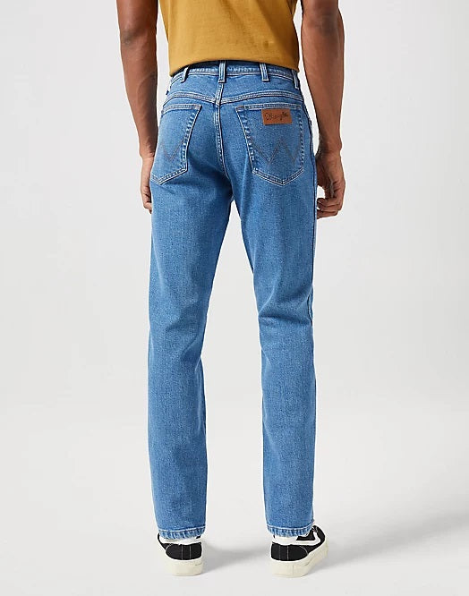Jeans Uomo Wrangler Texas Slim - Taglio Adatto, Tessuto Elasticizzato In Cotone, Comodi E Stilosi