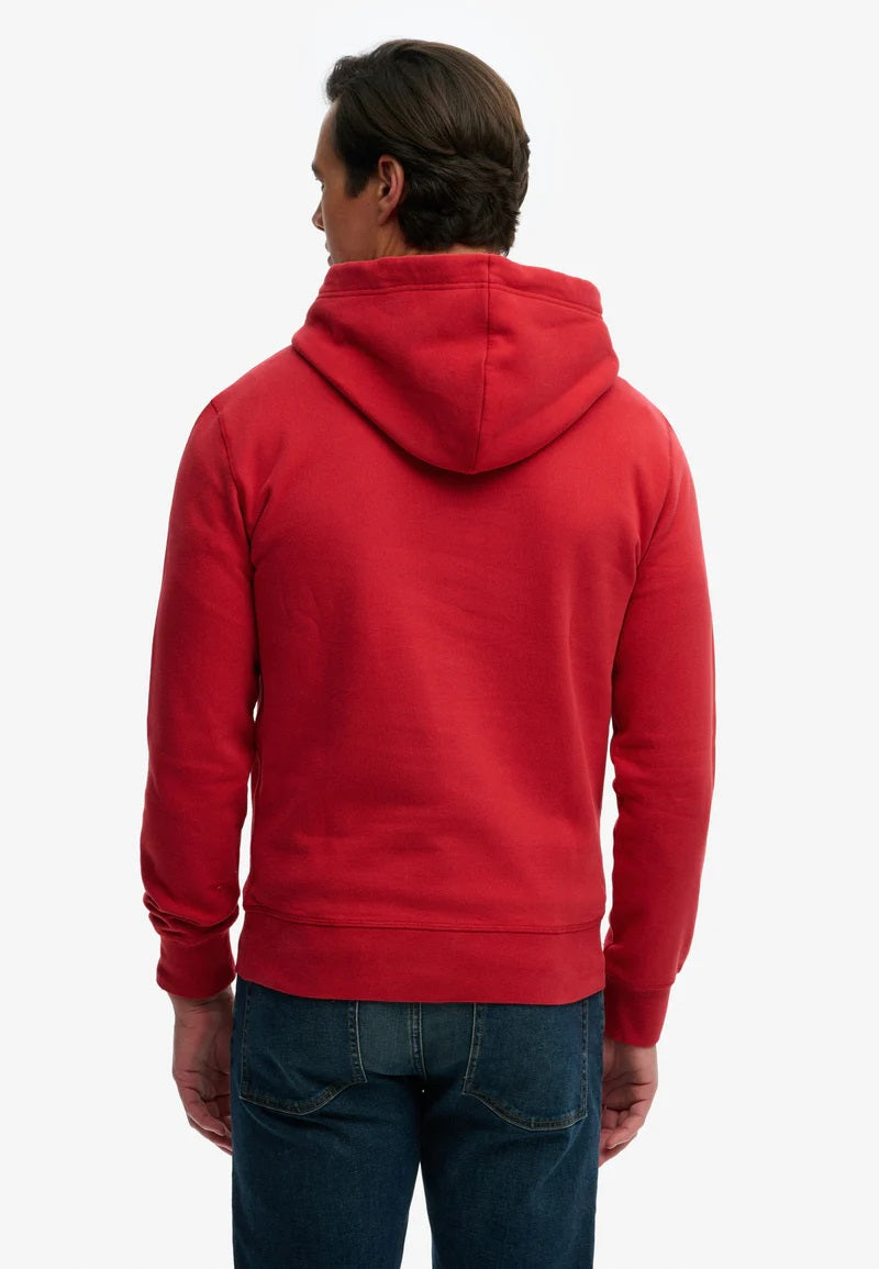 Superdry Vintage Logo Classic Hoodie - Base Red