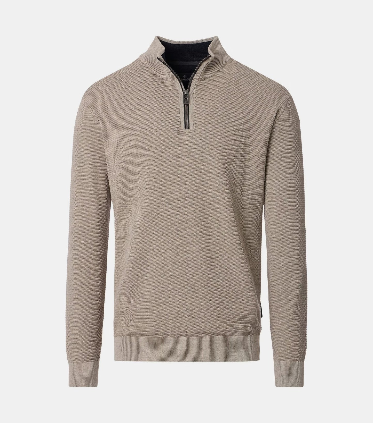 Casa Moda Troyer Half Zip Sweater 663 - Beige