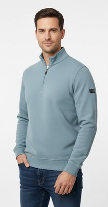 6th Sense Belter Half Zip Sweatshirt - Smoke