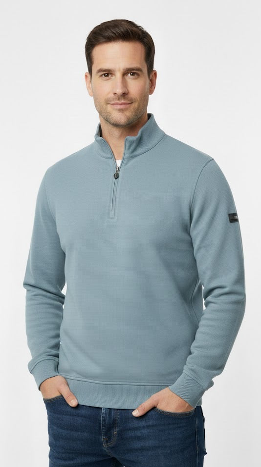 6th Sense Belter Half Zip Sweatshirt - Smoke