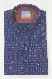 Dario Beltran Benuza Regular Fit Long Sleeve Shirt 490 - Navy