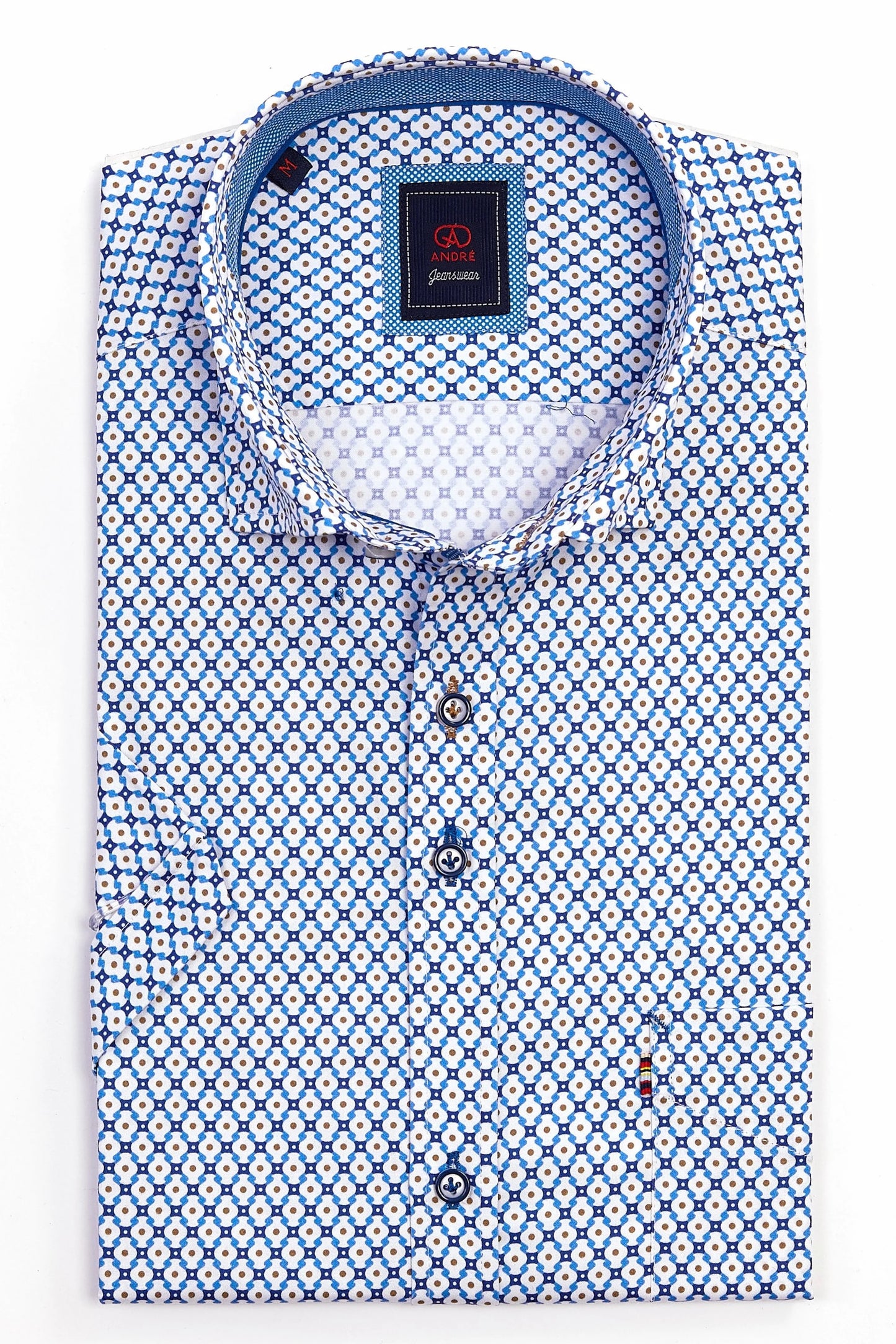 Andre Berlin Short Sleeve Shirt- Ecru