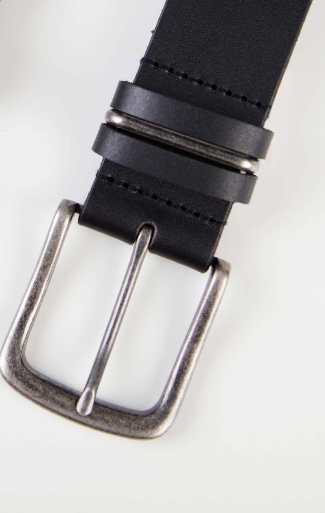 Mish Mash Bextor Leather Jean Belt - Black