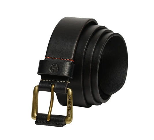Superdry Men's Classic Leather Jean Belt - Black