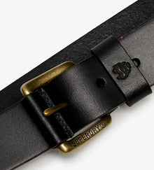 Superdry Men's Classic Leather Jean Belt - Black