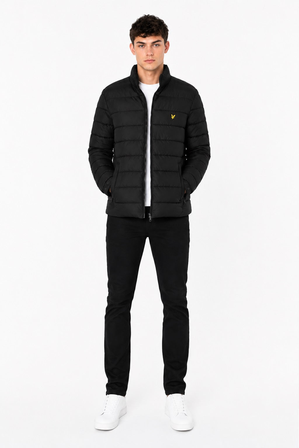 Lyle & Scott Puffer Quilted Jacket - Jet Black