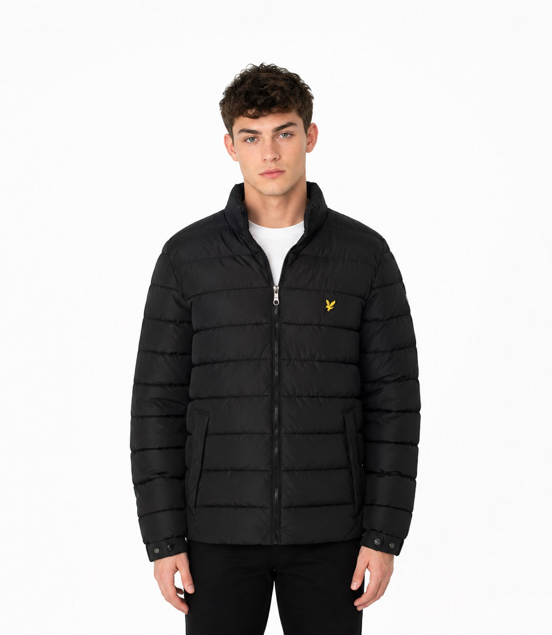 Lyle & Scott Puffer Quilted Jacket - Jet Black