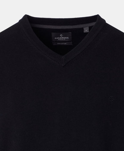 Casa Moda V-Neck Sweater 800 - Black