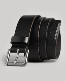 Superdry Men's Badgeman Leather Jean Belt - Black