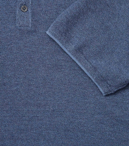 Casa Moda Short Sleeve Polo Shirt - Blue Horizon
