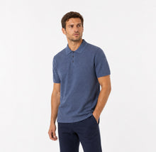 Casa Moda Short Sleeve Polo Shirt - Blue Horizon