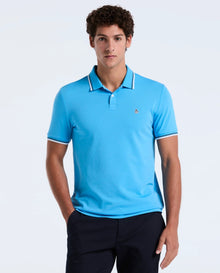 Original Penguin Sticker Pete Tipped Pique Polo Shirt - Bonnie Blue
