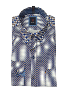 Andre Boston Long Sleeve Casual Shirt- Ecru