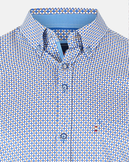 Andre Boston Long Sleeve Casual Shirt- Ecru