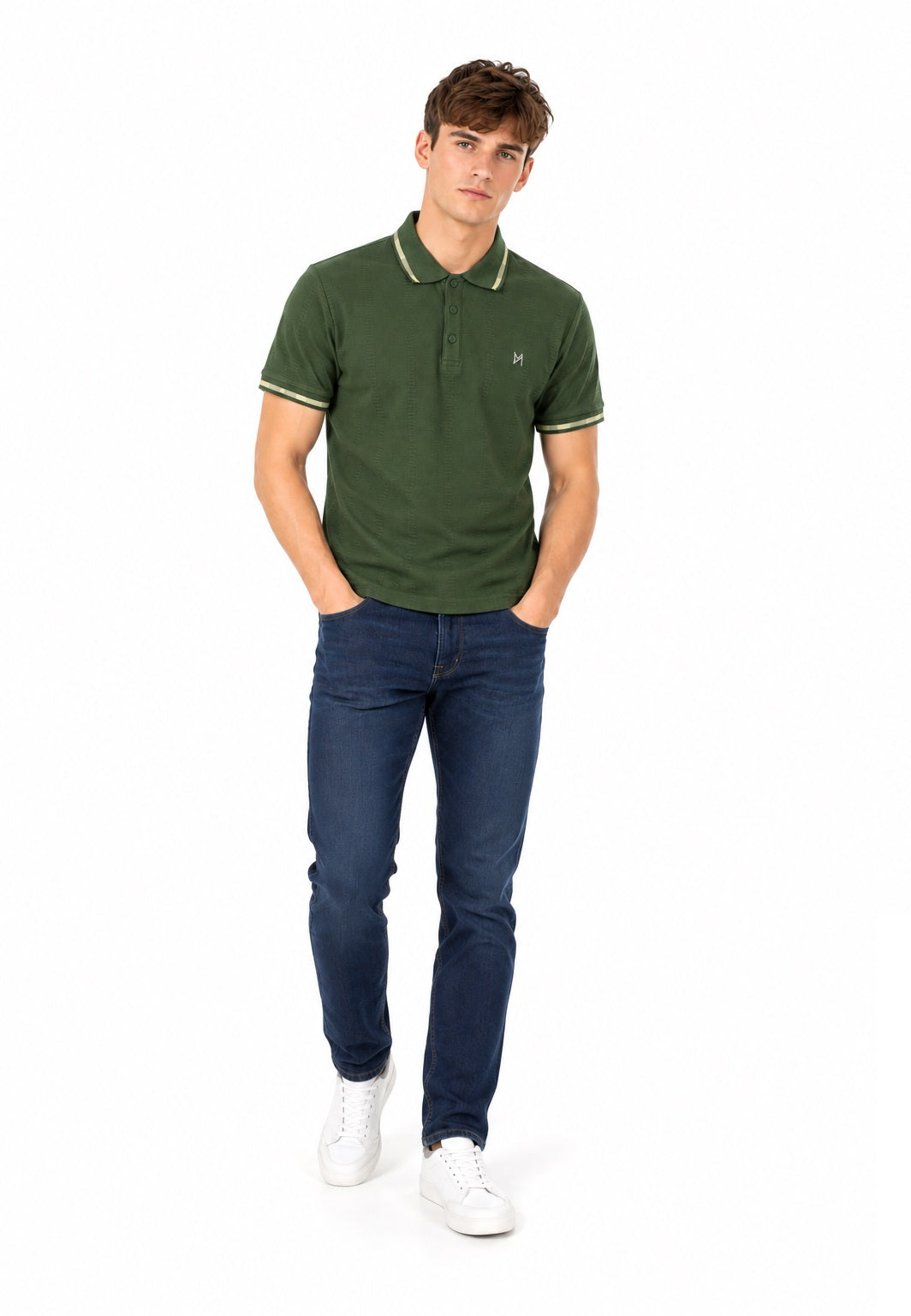 Mish Mash Bracken Polo Shirt - Bottle Green