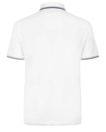 Original Penguin Short Sleeve Tipped Polo Shirt - Bright White/Navy