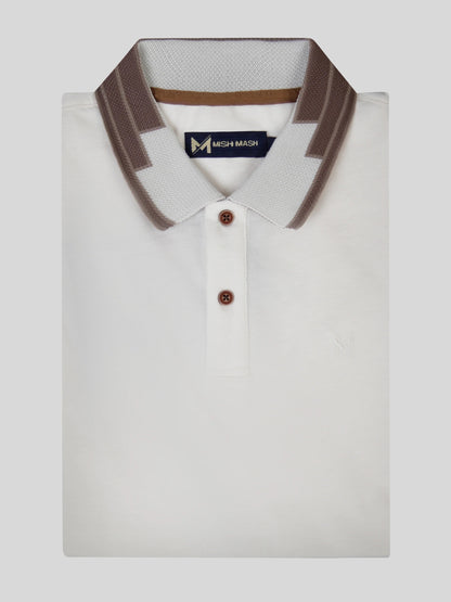 Mish Mash Briza Regular Fit Polo Shirt - Gardenia