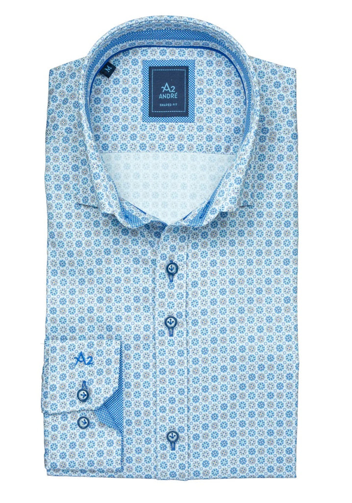 Andre Brosna Long Sleeve Shirt - Blue