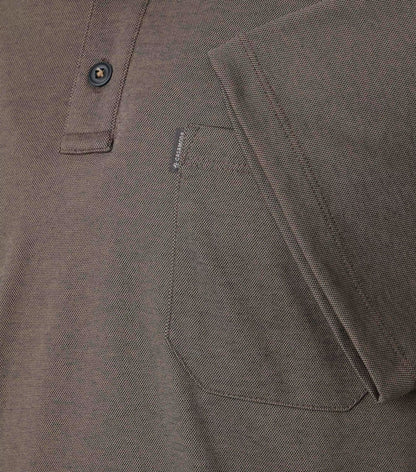 Casa Moda Short Sleeve Polo Shirt 617 - Brown