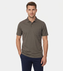Casa Moda Short Sleeve Polo Shirt 617 - Brown