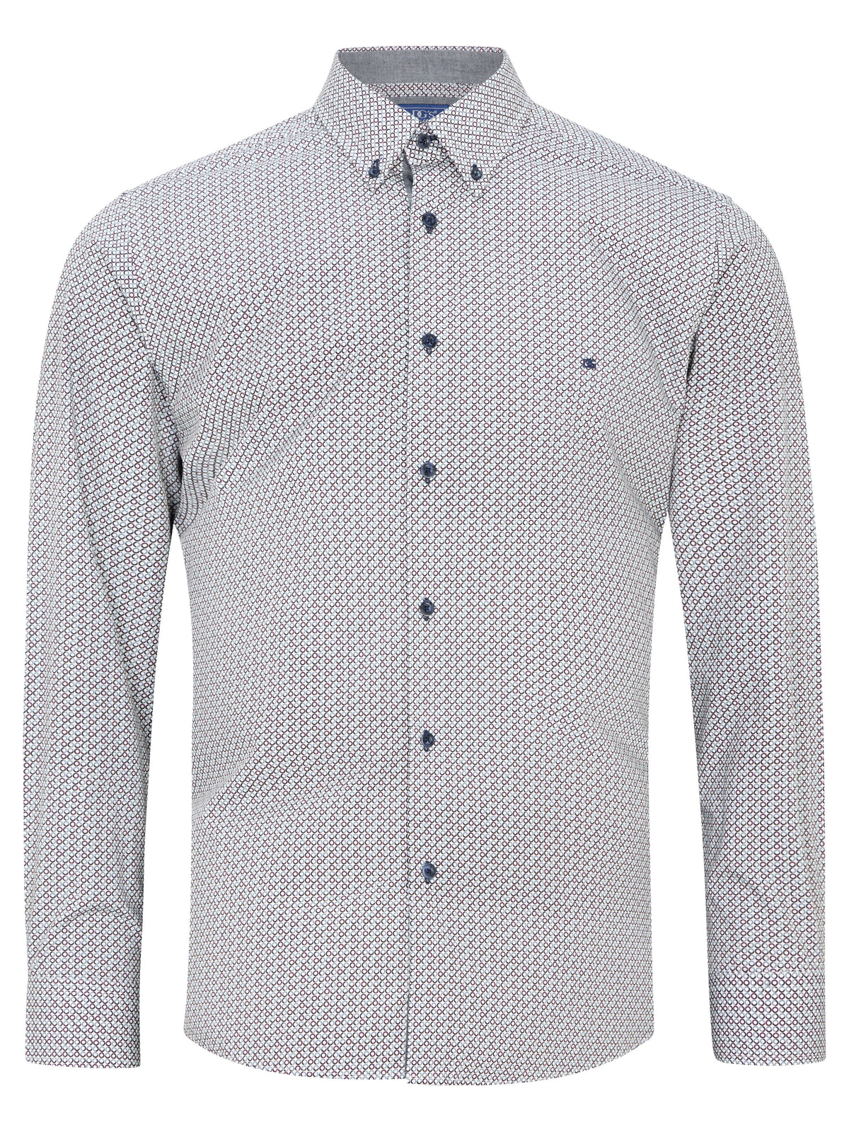 Daniel Grahame Long Sleeve Casual Shirt - Burgundy