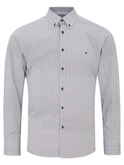 Daniel Grahame Long Sleeve Casual Shirt - Burgundy