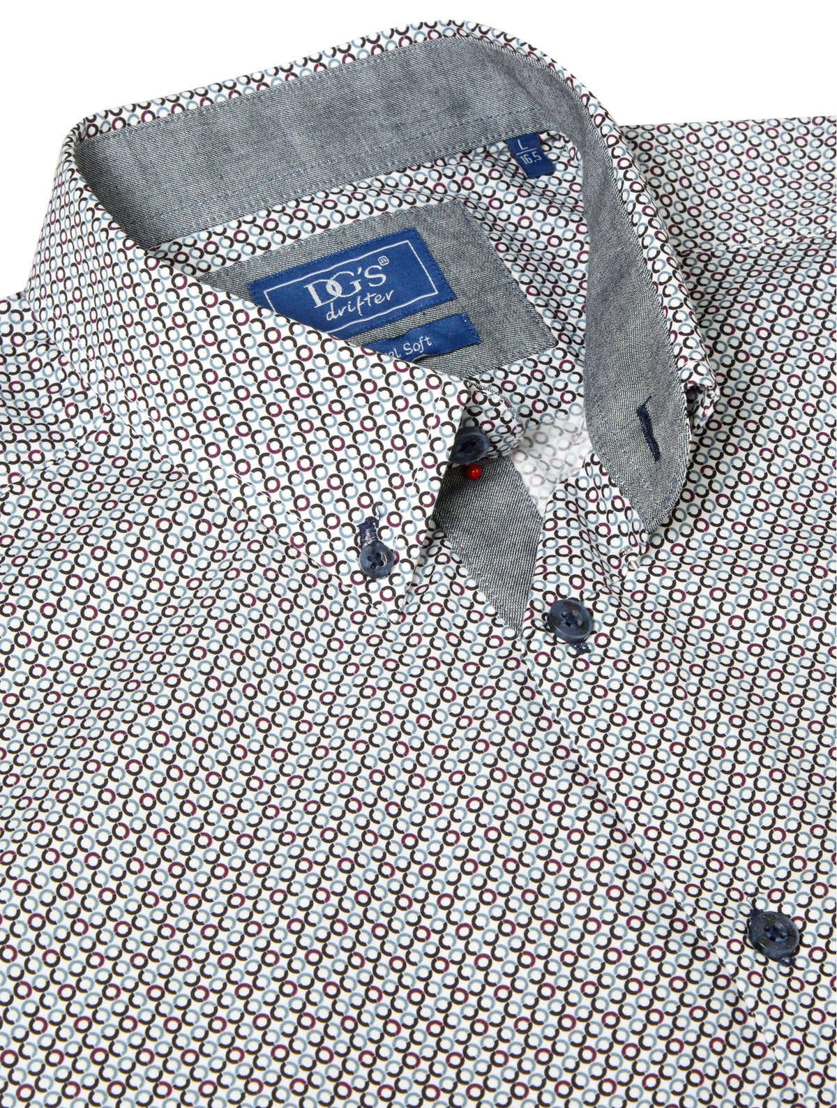 Daniel Grahame Long Sleeve Casual Shirt - Burgundy