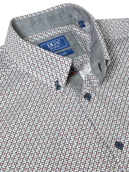 Daniel Grahame Long Sleeve Casual Shirt - Burgundy