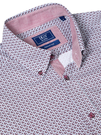 Daniel Grahame Long Sleeve Casual Shirt - Wine