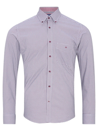 Daniel Grahame Long Sleeve Casual Shirt - Wine