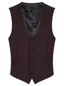 Remus Uomo Russo Waistcoat - Dark Red