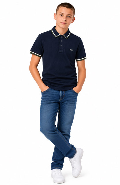 Boys Diesel Callen Polo Shirt - Navy