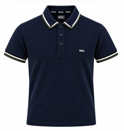 Boys Diesel Callen Polo Shirt - Navy