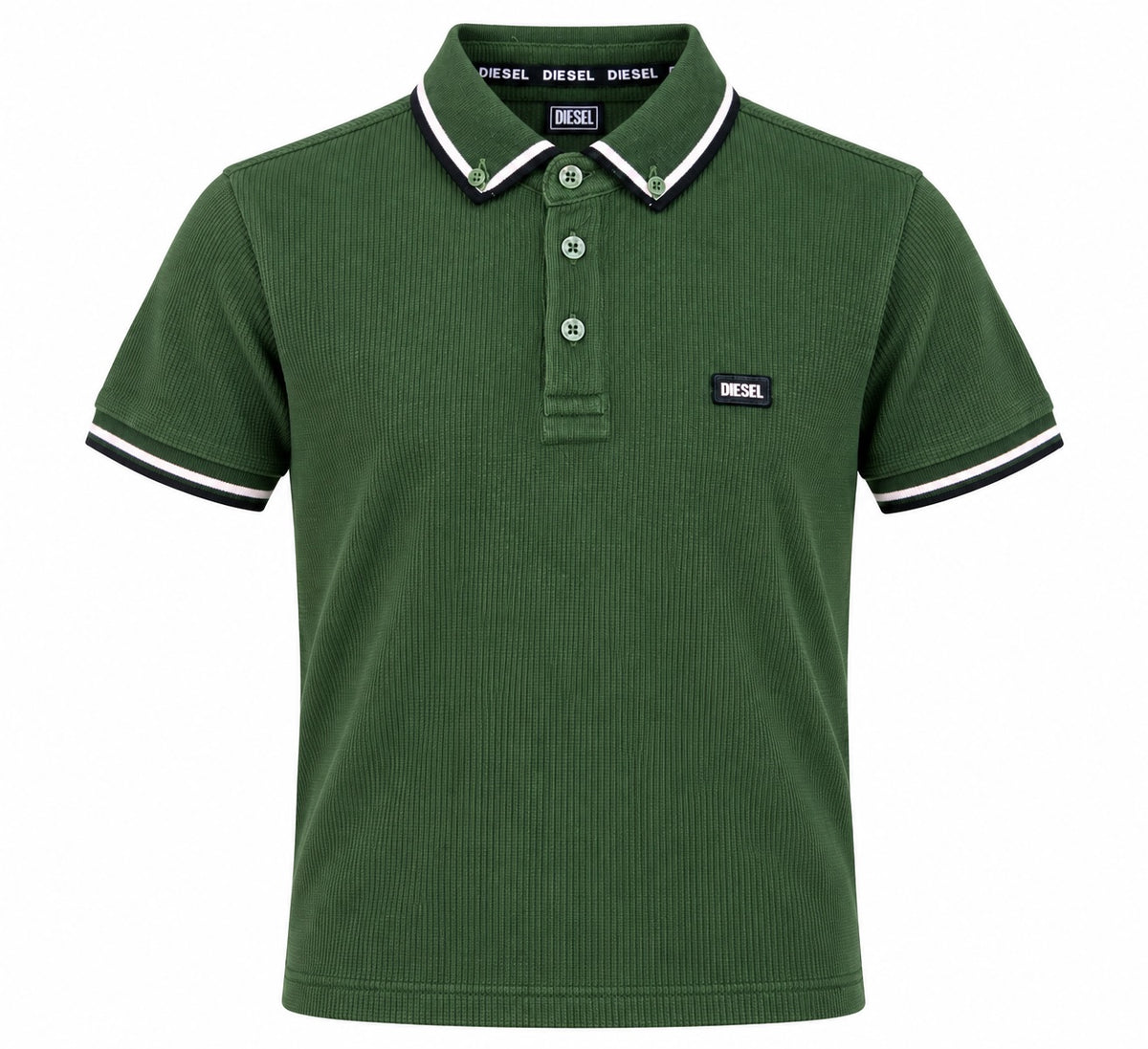 Boys Diesel Callen Polo Shirt - Olive