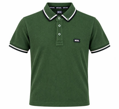Boys Diesel Callen Polo Shirt - Olive