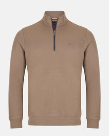 Andre Canada Half Zip Sweater - Tan